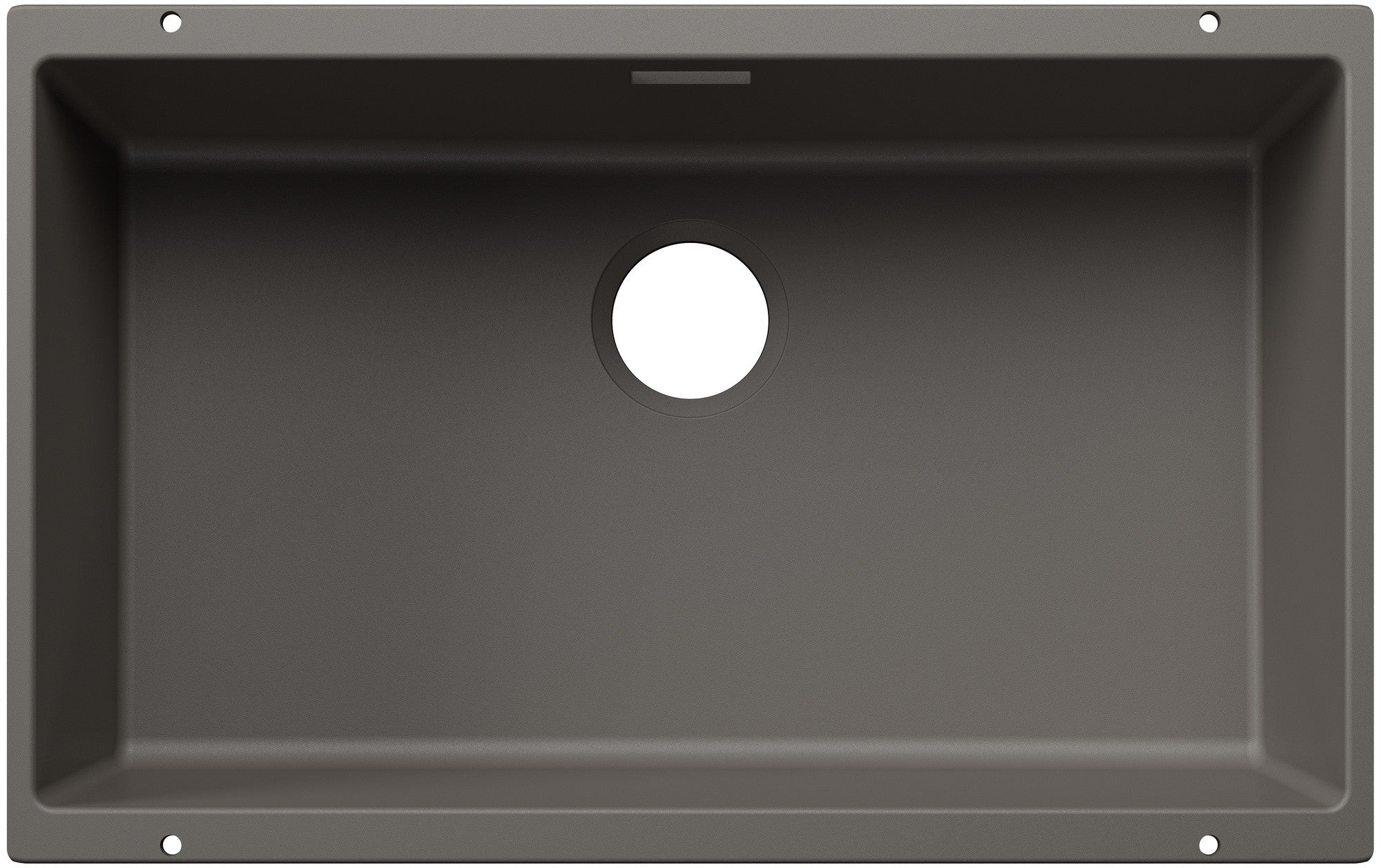 Chiuveta bucatarie Subline 700, 527803, granit gri vulcan, sub blat, 730 x 460 mm, Blanco